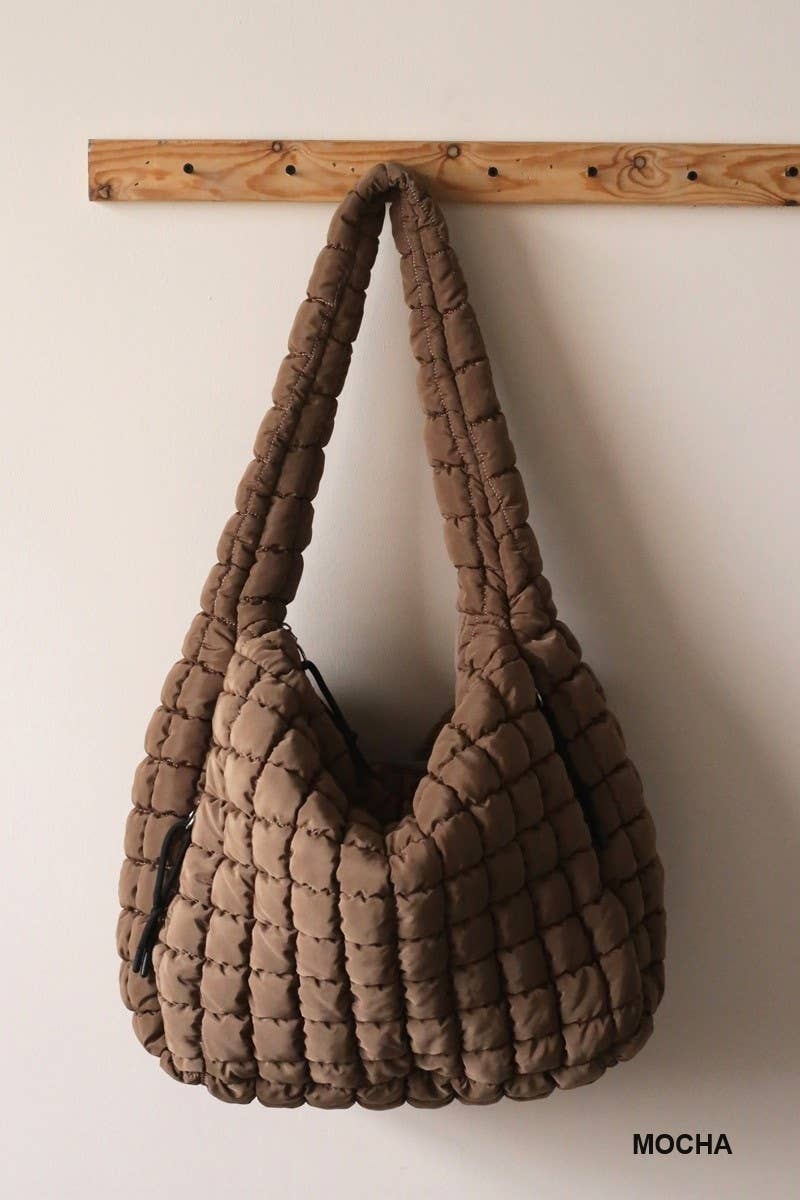 Premium Oversized Quilted Carryall Crossbody Bag
