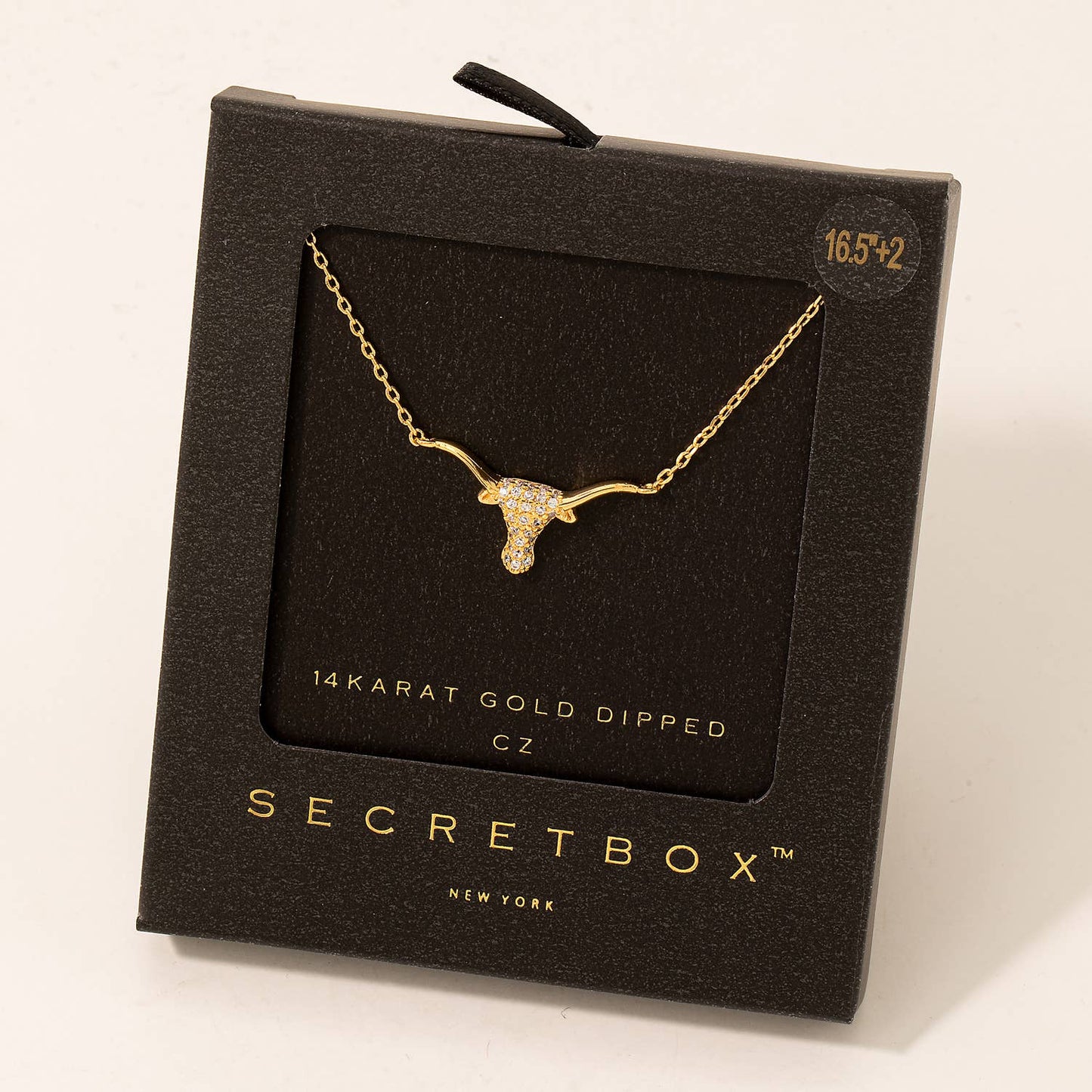 Stud Bull Head Pendant Necklace