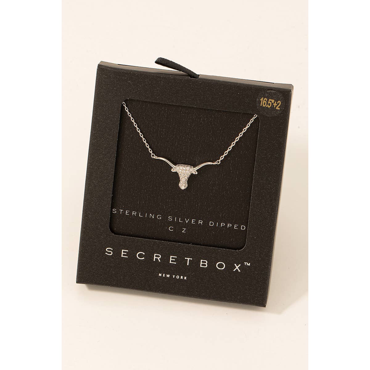 Stud Bull Head Pendant Necklace