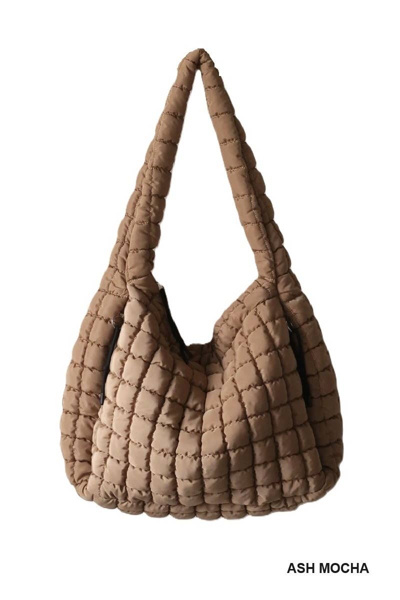 Premium Oversized Quilted Carryall Crossbody Bag