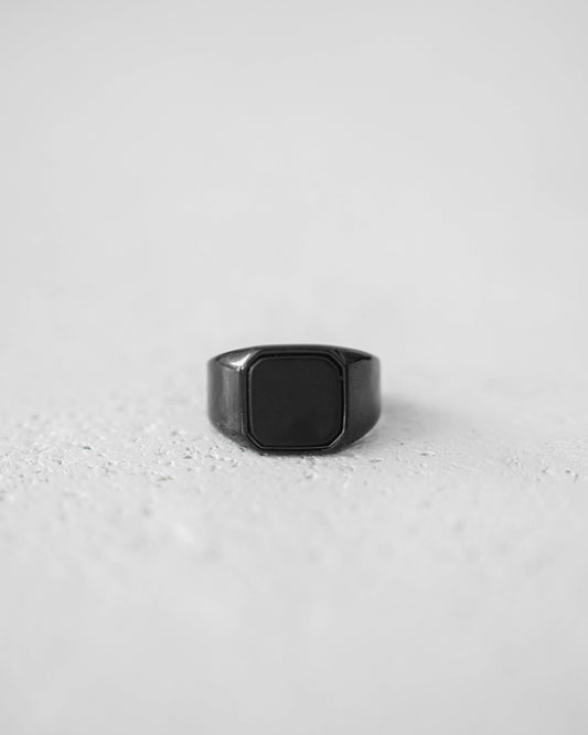 Black Glass Ring