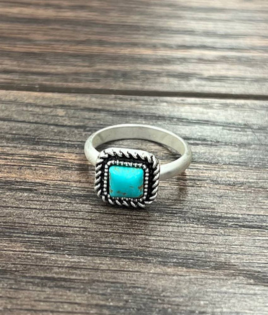 Turquoise Adjustable Ring