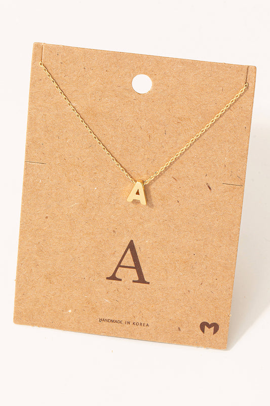 Initial Pendant Necklace