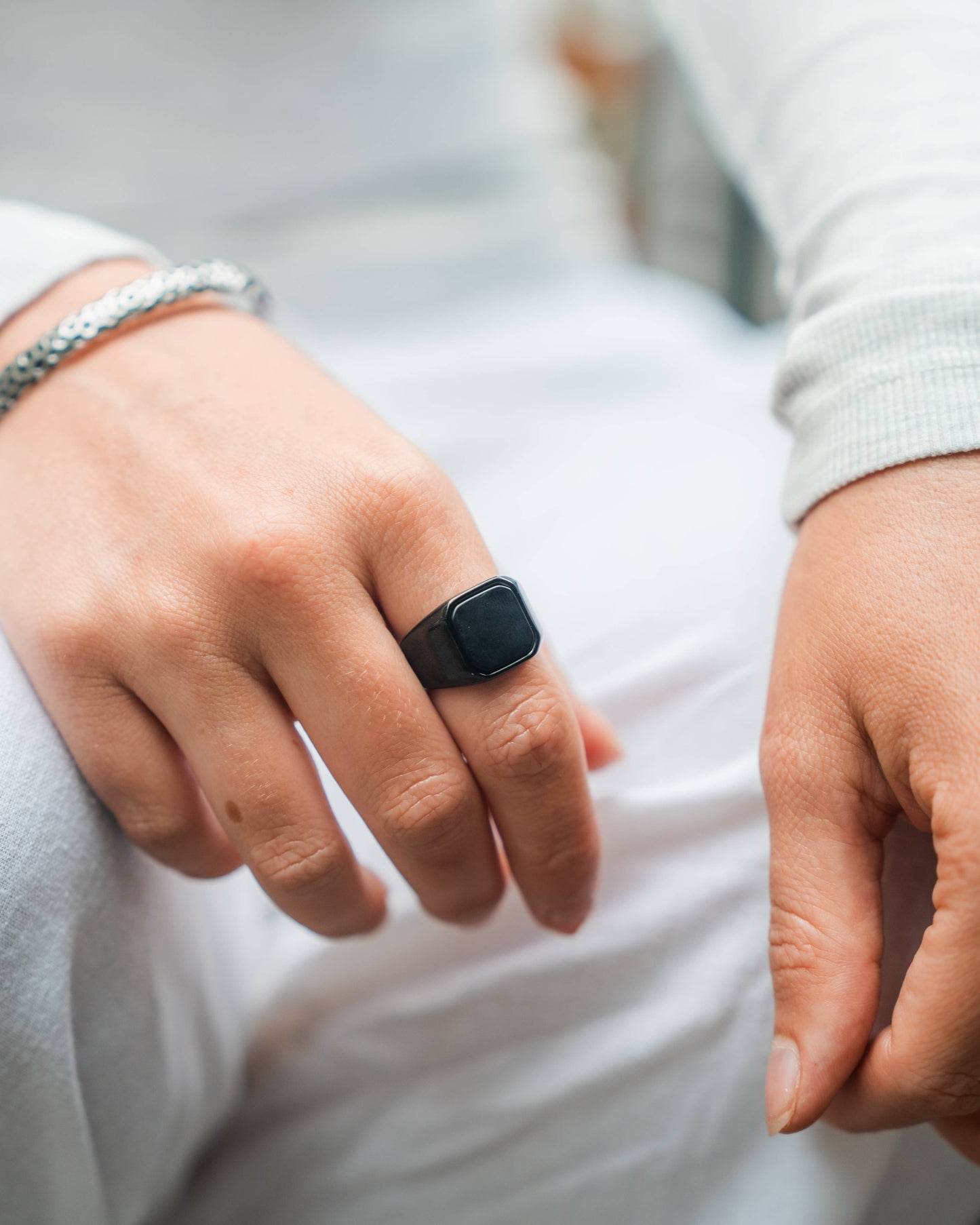 Black Glass Ring