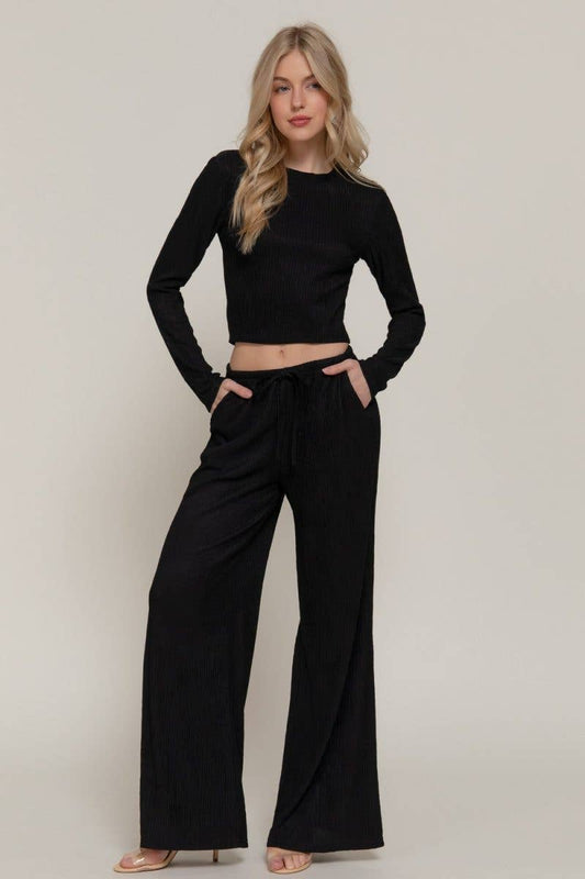 Long Slv Top & Long Pants Set