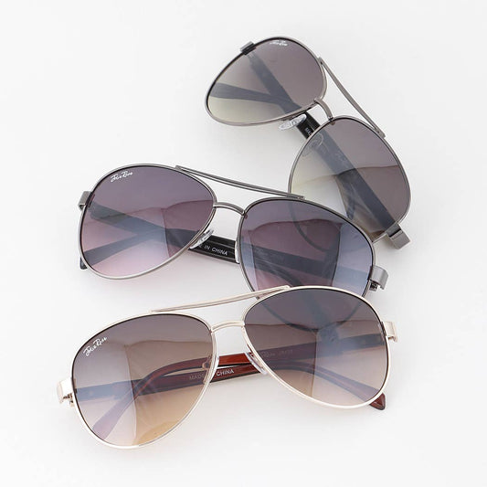Classic Tinted Aviator Sunglasses