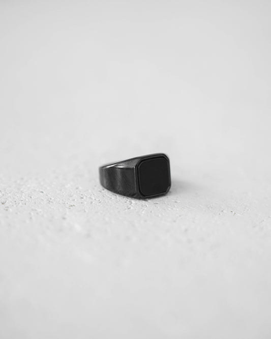 Black Glass Ring