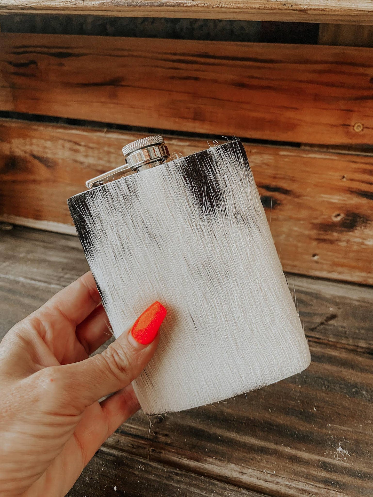 Cowhide Flask Stainless Steel Men & Women Gift