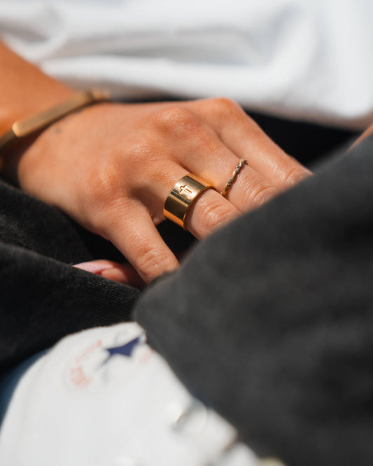 Gold Cross Ring