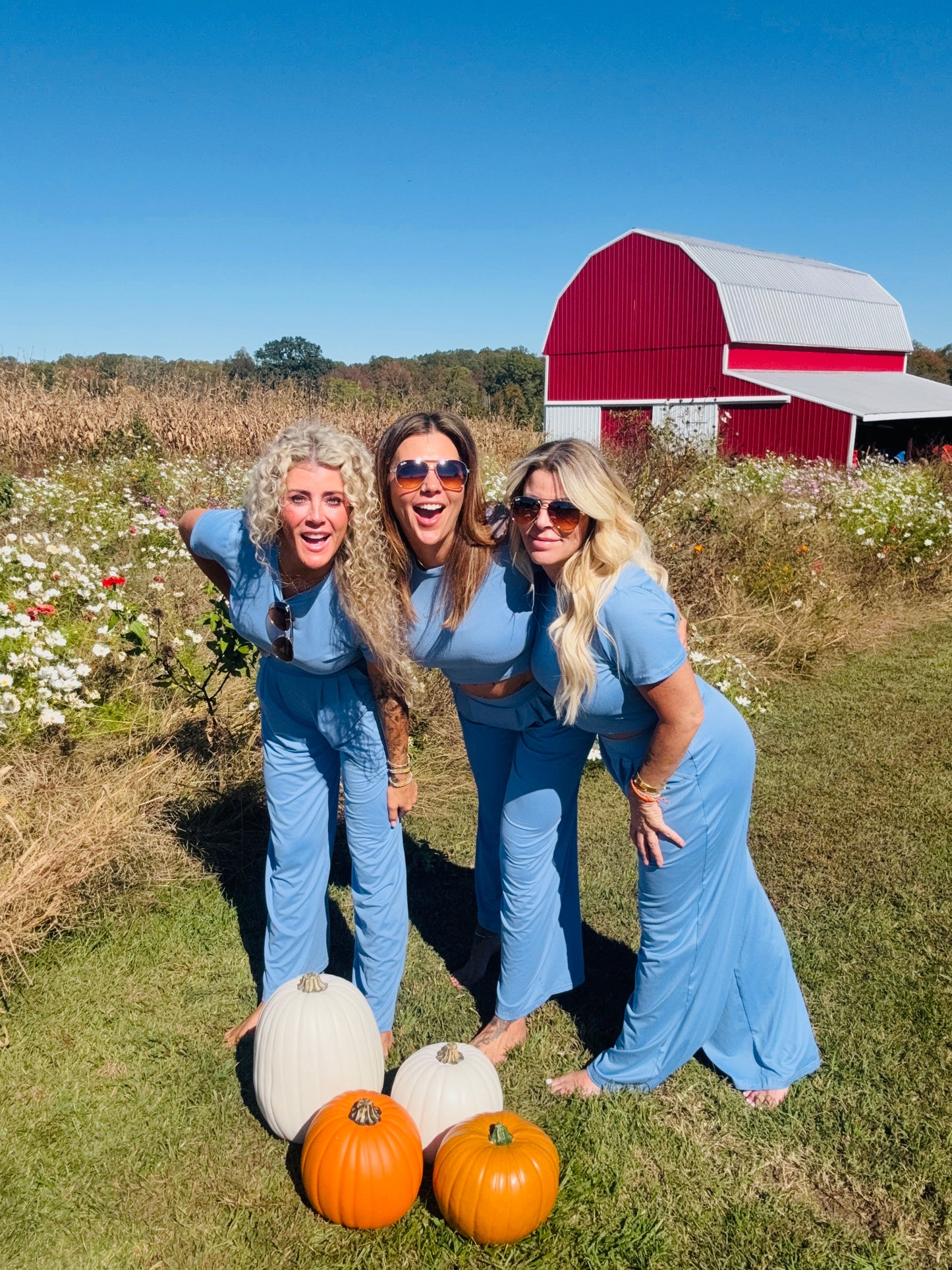 Simple Solid Color T-Shirt & Pants Two Pieces Set