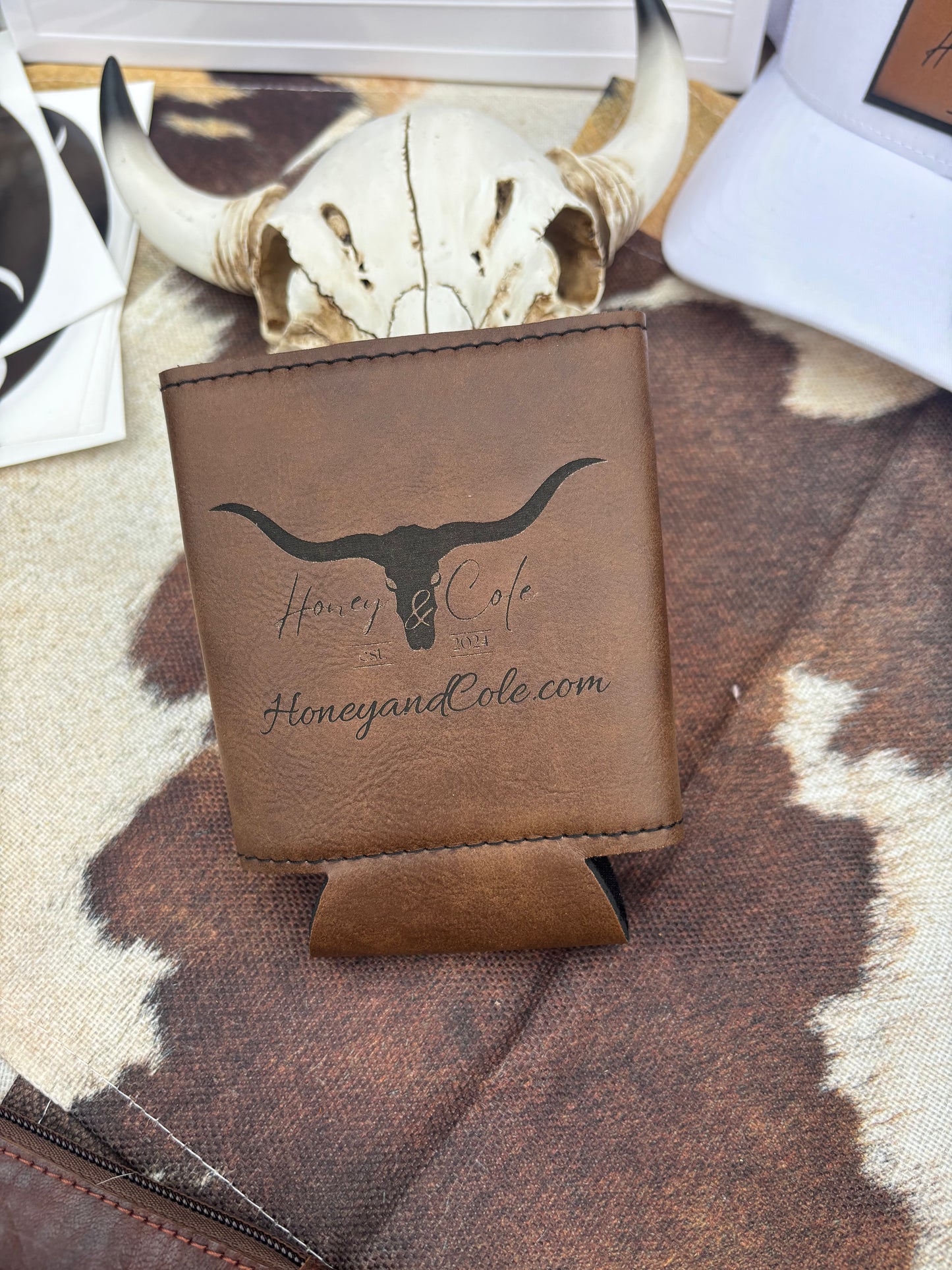 Custom Made Leatherette Koozie