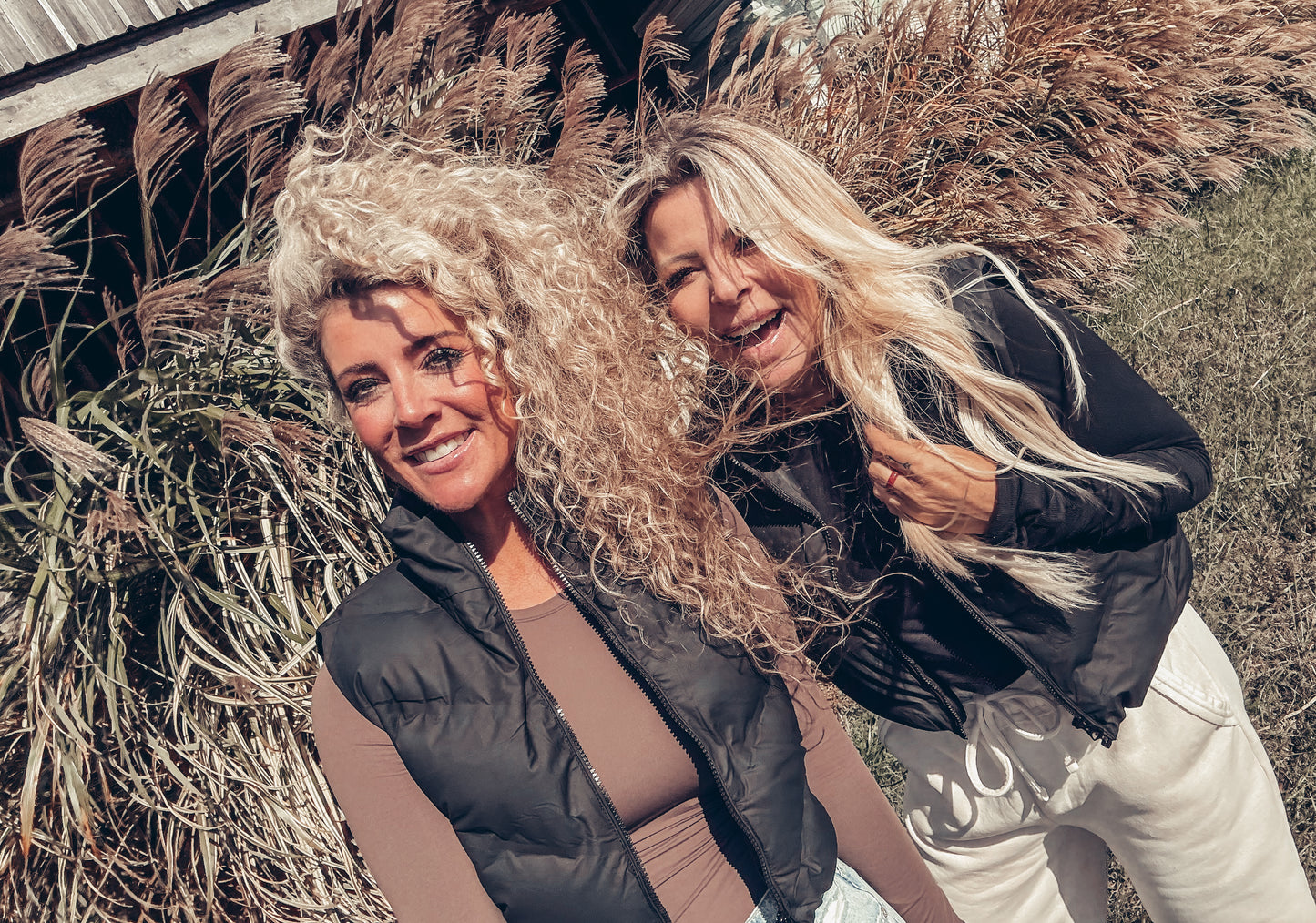 Cropped Vest With Adjustable Drawstrings